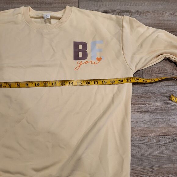 Be You You Are Enough Graphic Sweatshirt Crew Neck Womens Size Small - Picture 6 of 8